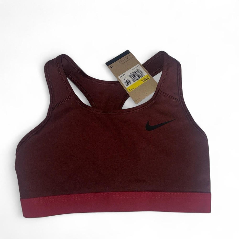 Nike Red Sports Bra Moisture-Wicking Racerback